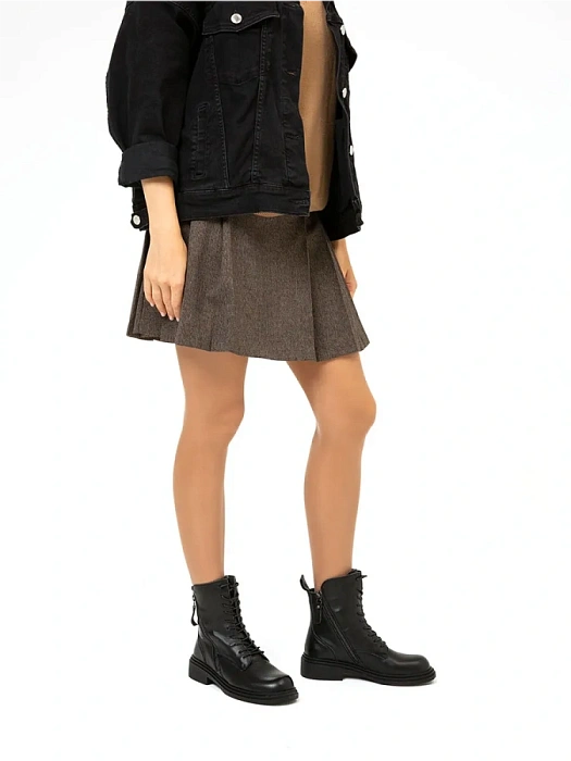 Женские берцы Donna Daniella  черные, артикул DH-W24-WLM3-5051-1