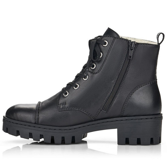 Женские ботинки basic RIEKER черные, артикул 75722-01