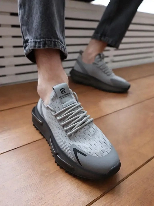 Мужские кроссовки BRUNO RENZONI  серые, артикул LNDA5858778-2