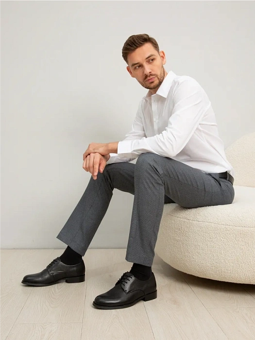 Мужские туфли BRUNO RENZONI  черные, артикул DF2265-101