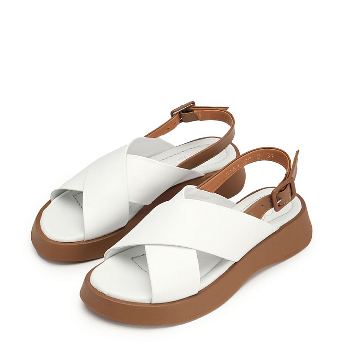 Женские босоножки  Donna Daniella  белые, артикул DD-G-181-25-2_white