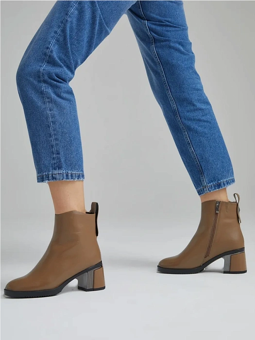 Женские ботильоны FEDERICA RODARI коричневые, артикул 7E-3H501-356