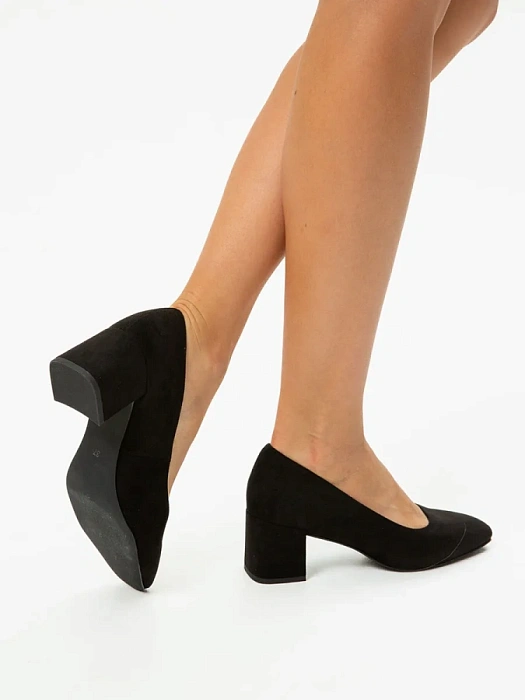 Женские туфли лодочки basic MARCO TOZZI черные, артикул 2-22424-42-001