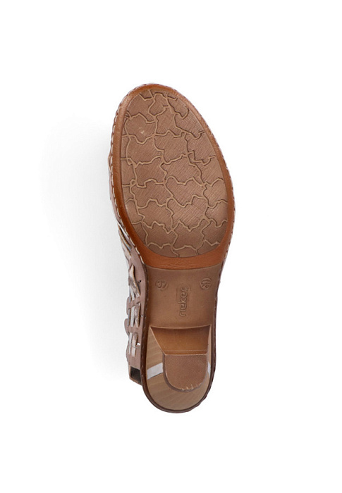 Женские туфли RIEKER бежевые, артикул 46778-64