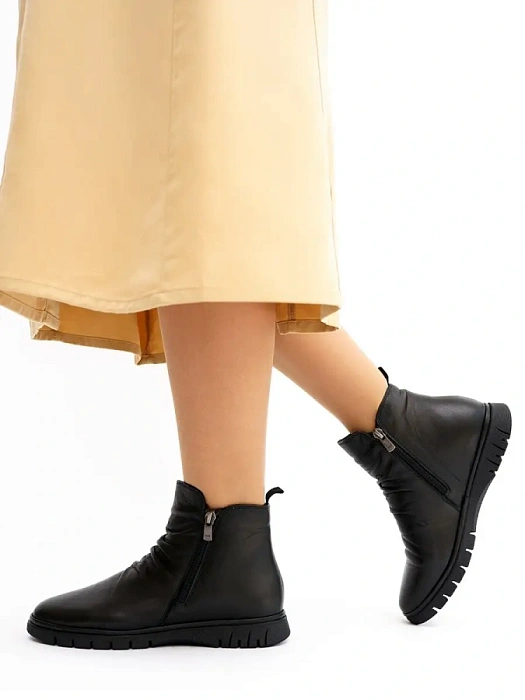 Женские ботинки basic eObuv черные, артикул 100113-PL-01