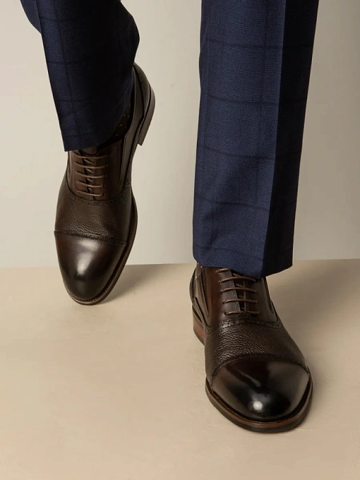 Мужские оксфорды BRUNO RENZONI  коричневые, артикул 5408A-910L