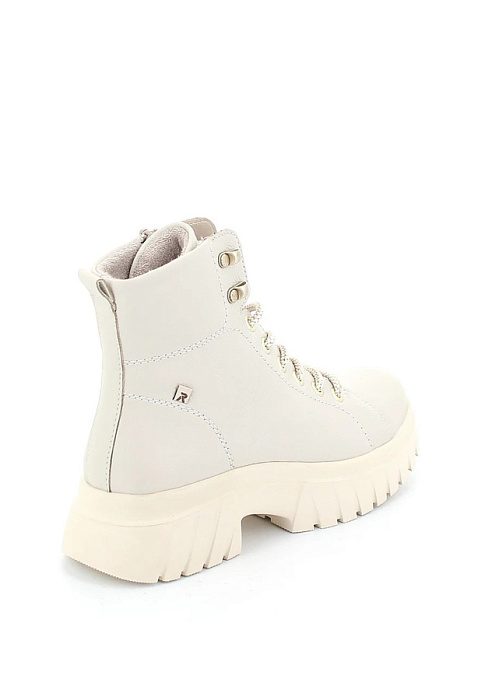 Женские ботинки RIEKER белые, артикул W1877-80