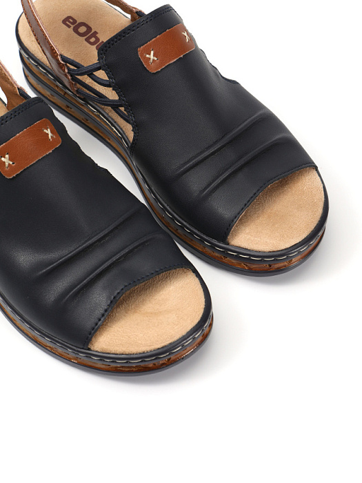 Женские сандалии eObuv синие, артикул NU829-011