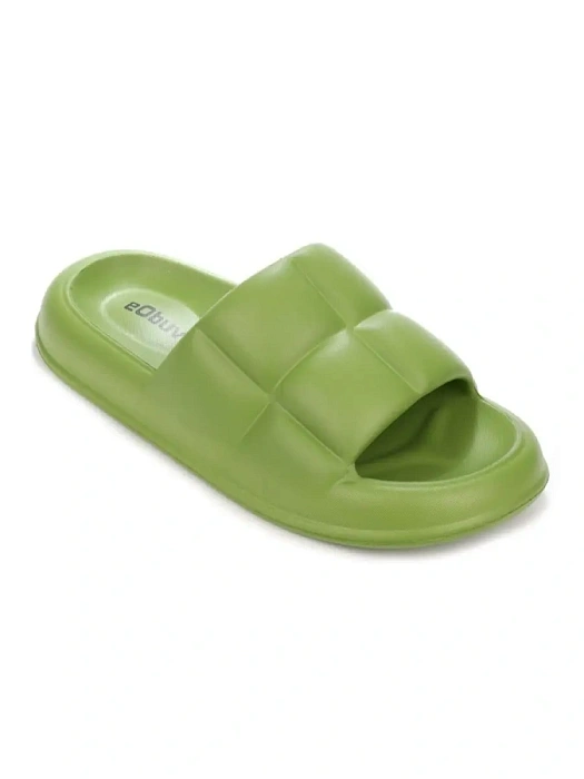 Женские сабо eObuv зеленые, артикул 837958/01-05EB
