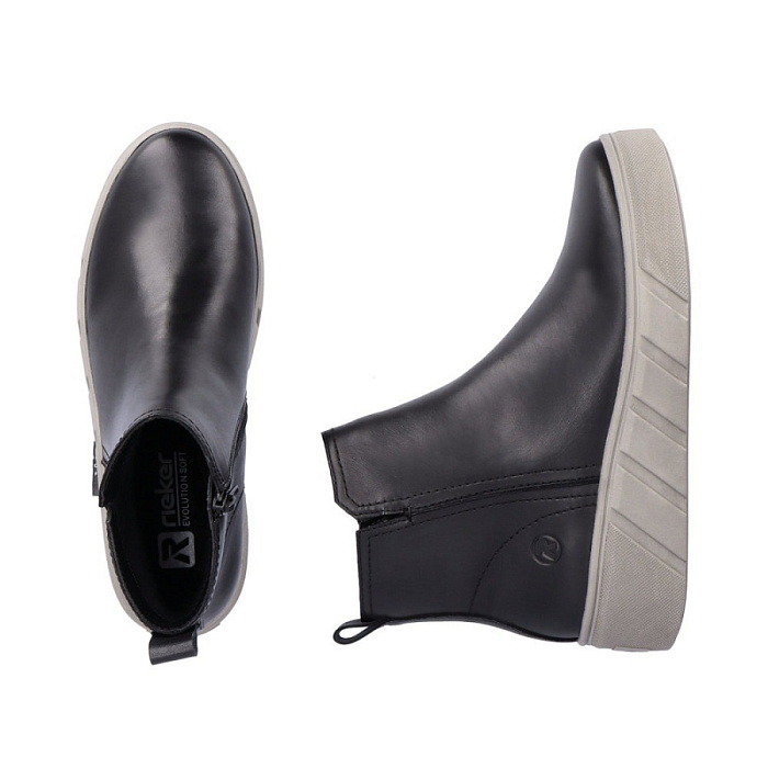 Женские ботинки basic RIEKER черные, артикул W0562-00