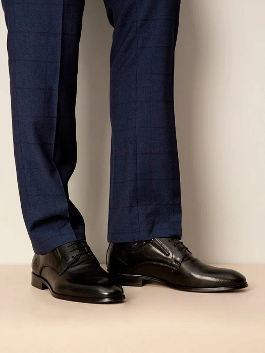 Мужские туфли BRUNO RENZONI  черные, артикул 5381A-727A