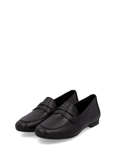 Женские лоферы REMONTE черные, артикул D0K02-01