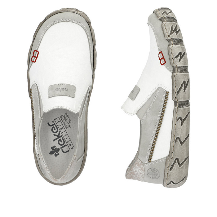 Женские слипоны RIEKER серые, артикул L0359-80