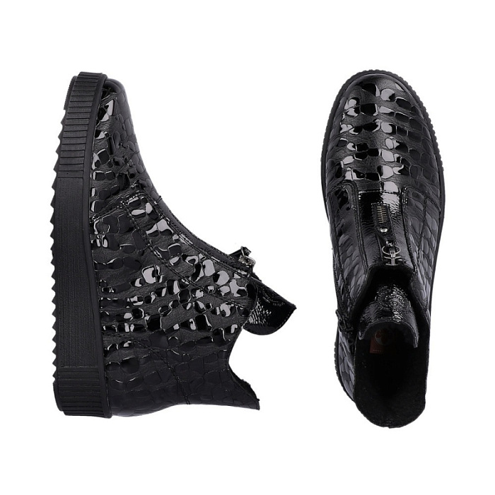 Женские ботинки basic RIEKER черные, артикул Y6452-00
