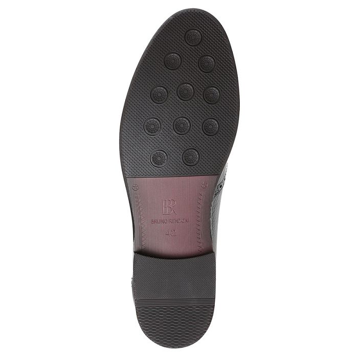 Мужские туфли basic BRUNO RENZONI  коричневые, артикул YS288AB-K14D