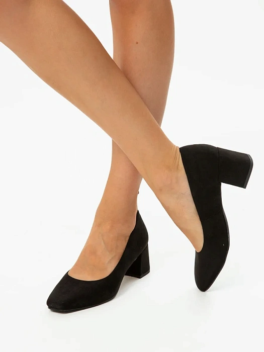 Женские туфли лодочки basic MARCO TOZZI черные, артикул 2-22424-42-001