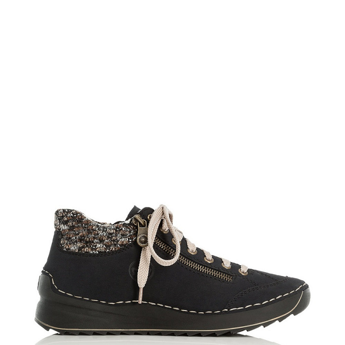 Женские ботинки basic RIEKER синие, артикул 51523-14