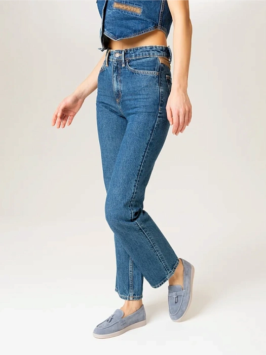 Женские туфли FEDERICA RODARI голубые, артикул 7E-3C3197-1629