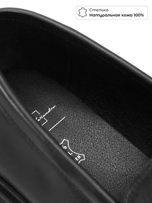 Женские лоферы SOFIA-ALEXANDRA черные, артикул 17E-Z16424-F01