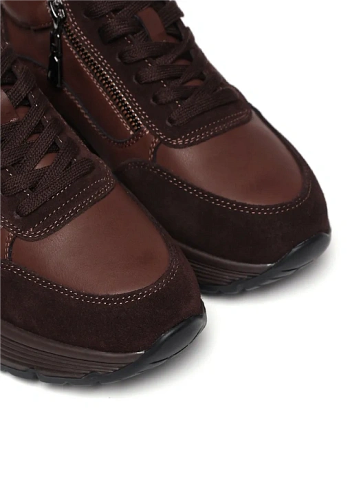 Женские кроссовки FEDERICA RODARI коричневые, артикул 42E-2382-9A