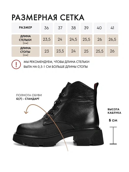 Женские ботинки SOFIA-ALEXANDRA черные, артикул 17E-Z16544-F02