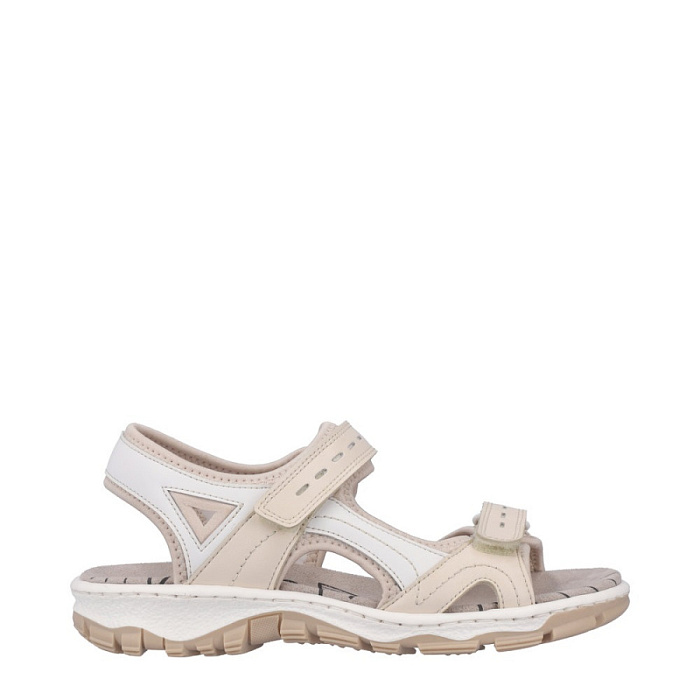 Женские сандалии RIEKER бежевые, артикул 68866-62