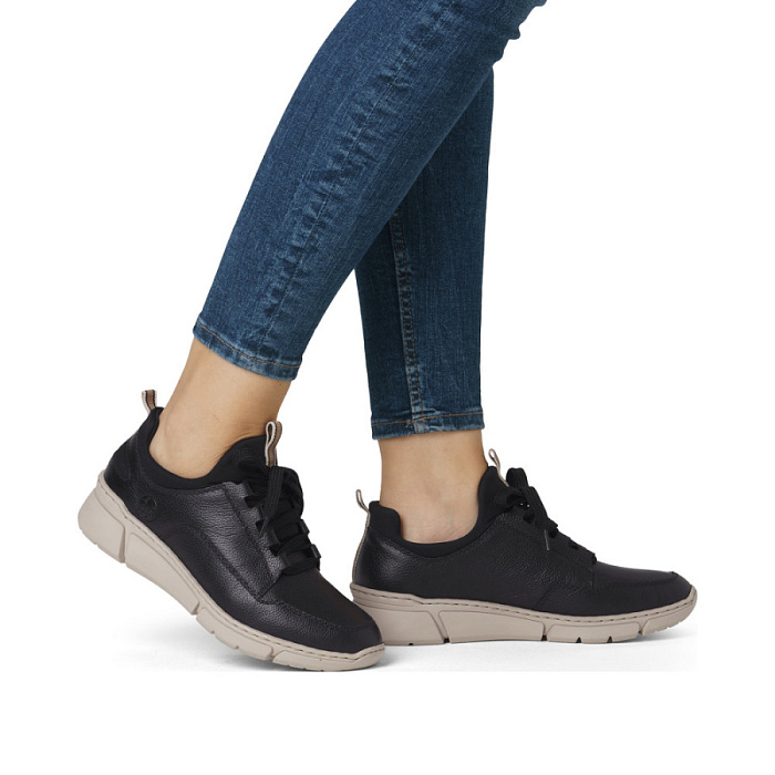Женские кроссовки RIEKER черные, артикул M0151-00
