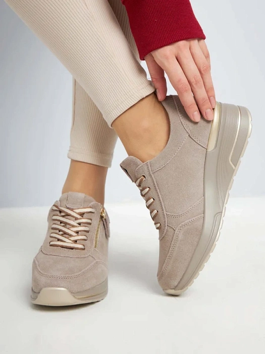 Женские кроссовки eObuv бежевые, артикул 81586-5