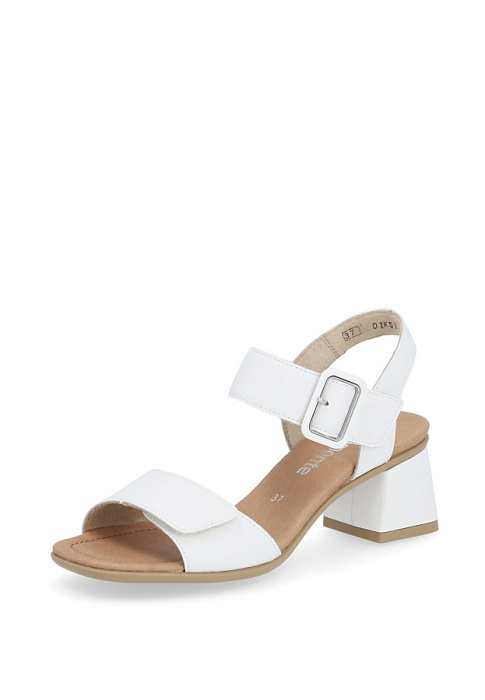 Женские босоножки  REMONTE белые, артикул D1K51-80