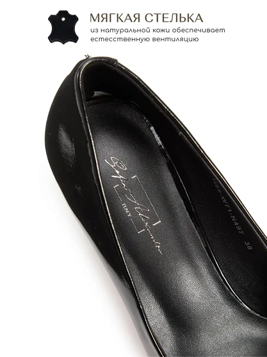 Женские туфли лодочки basic SOFIA-ALEXANDRA черные, артикул H89-W71-N497