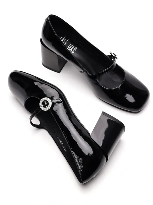 Женские мери джейн SOFIA-ALEXANDRA черные, артикул 38E-HF1075-A