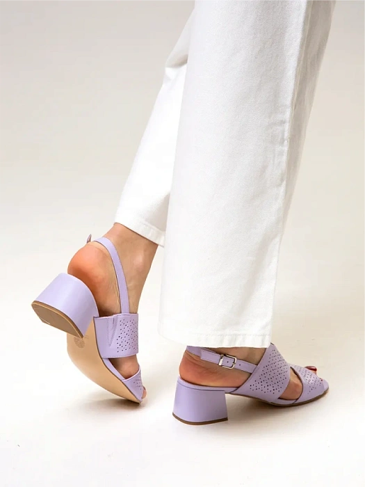 Женские босоножки  FEDERICA RODARI фиолетовые, артикул 4E-1431-501-A667