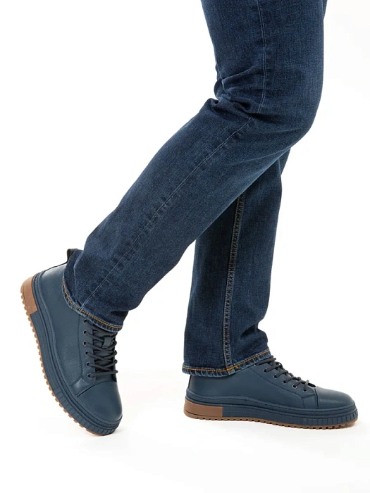 Мужские кеды BRUNO RENZONI  синие, артикул WL3897T-3