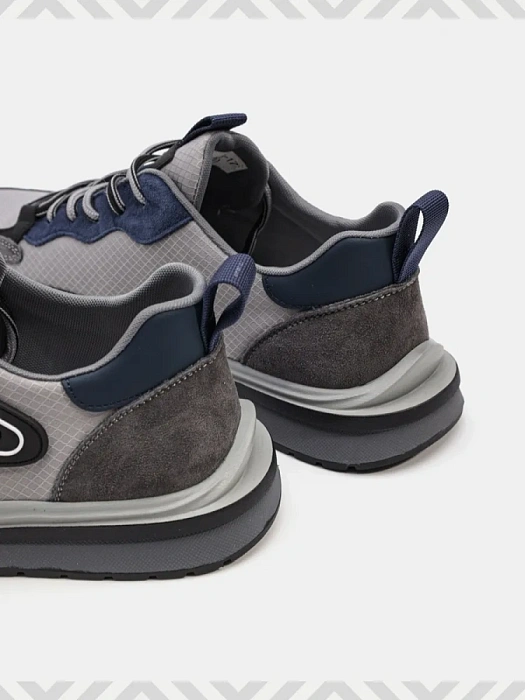 Мужские кроссовки BRUNO RENZONI  серые, артикул HGLB90203-17