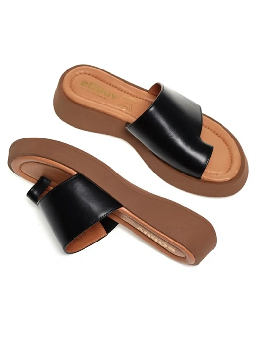 Женские сабо eObuv черные, артикул EO-G-121-24-1