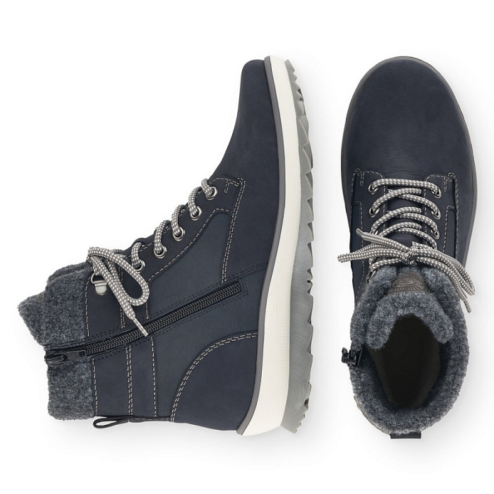 Женские ботинки basic REMONTE синие, артикул R8477-14