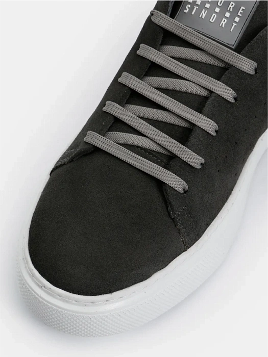 Мужские кеды BRUNO RENZONI  серые, артикул 990666-8