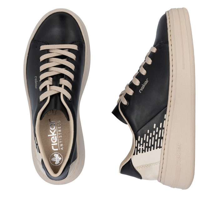 Женские кеды RIEKER черные, артикул N5402-00