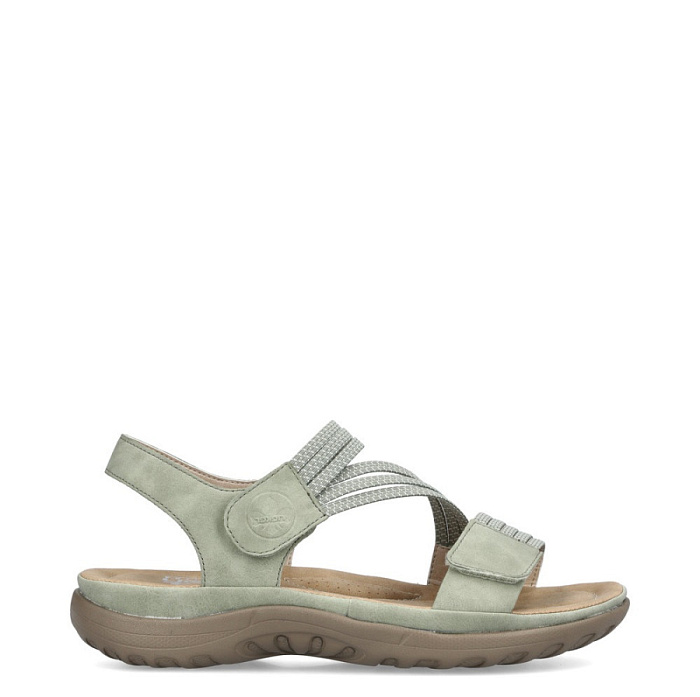 Женские сандалии RIEKER зеленые, артикул 64870-52
