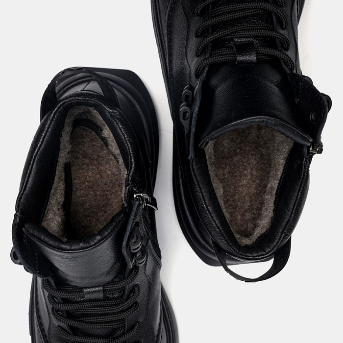 Мужские ботинки basic BRUNO RENZONI  черные, артикул BR-00006