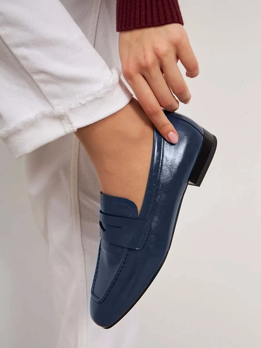 Женские туфли FEDERICA RODARI синие, артикул 4E-5136-202A-25W