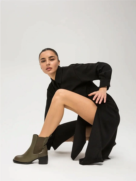 Женские челси FEDERICA RODARI зеленые, артикул 7E-3C520-303