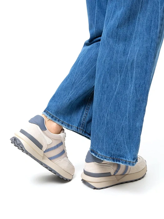 Женские кроссовки SOFIA-ALEXANDRA бежевые, артикул SA16519-WT-1