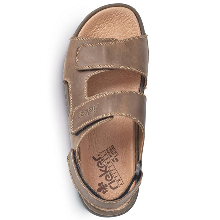 Мужские сандалии RIEKER коричневые, артикул 25558-25