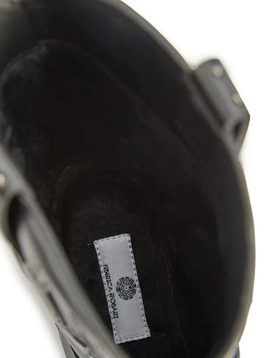 Женские казаки FEDERICA RODARI черные, артикул 4E-3737-909-25W