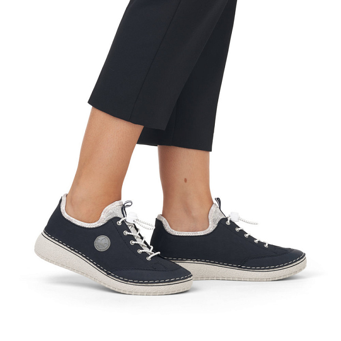 Женские туфли RIEKER синие, артикул 50958-14