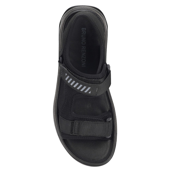 Мужские сандалии BRUNO RENZONI  черные, артикул FL26_D192701_BLACK