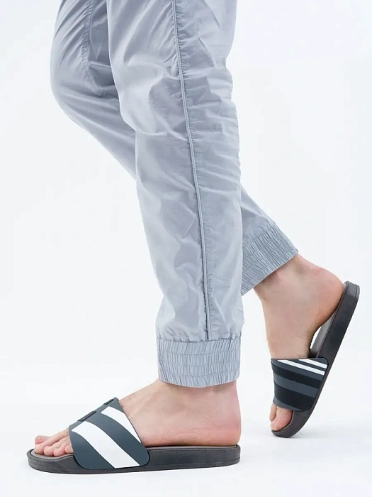 Мужские слайдеры BRUNO RENZONI  серые, артикул 837800/01-02BR