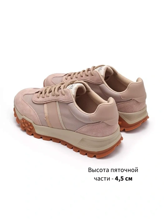 Женские кроссовки SOFIA-ALEXANDRA бежевые, артикул SA16523-WT-1