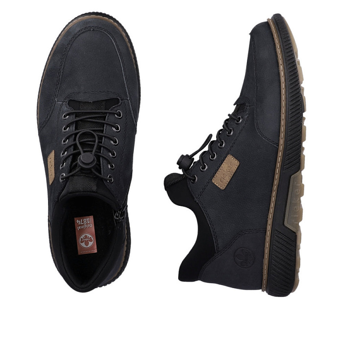 Мужские ботинки basic RIEKER синие, артикул B3356-14